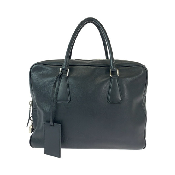 Prada Other - Prada Prada Leather Briefcase Triangle Logo Leather Business Bag VS0305
